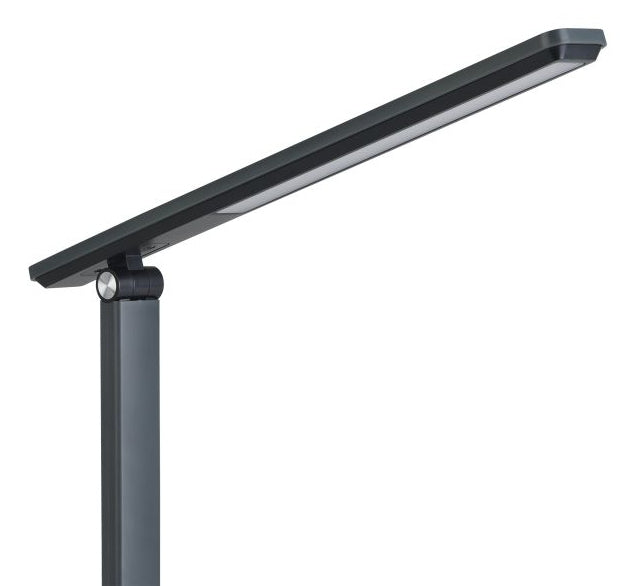 EGLO Tischleuchte Iniesta – 3000–6500 K, 360 lm, 3,6 W, dimmbar, Touch, Akku, USB, grau