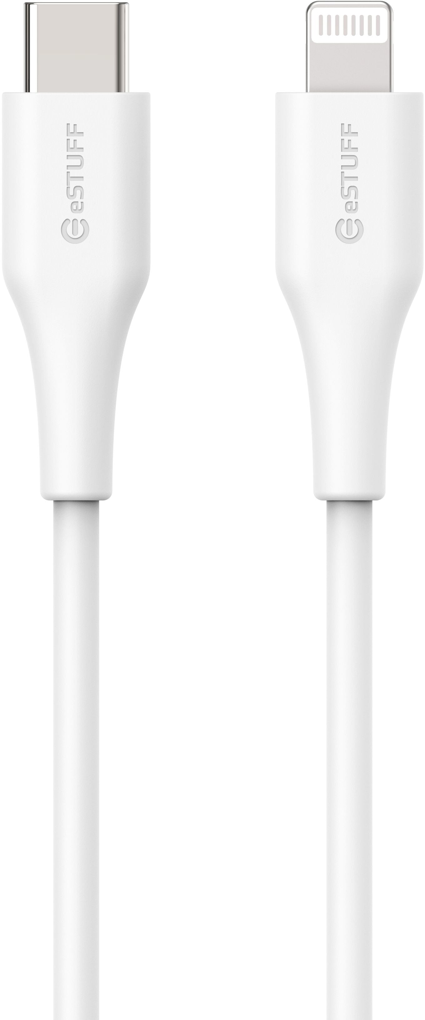 eSTUFF Kabel – Lightning auf USB‑C 3 m, MFi-zertifiziert, Weiss – für iPhone/iPad