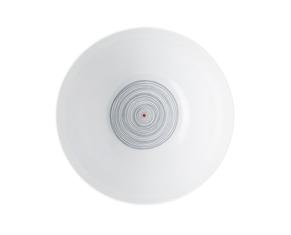 Rosenthal Suppenschüssel TAC Stripes 2.0 – Ø 14,2 cm, Porzellan, Dunkelgrau