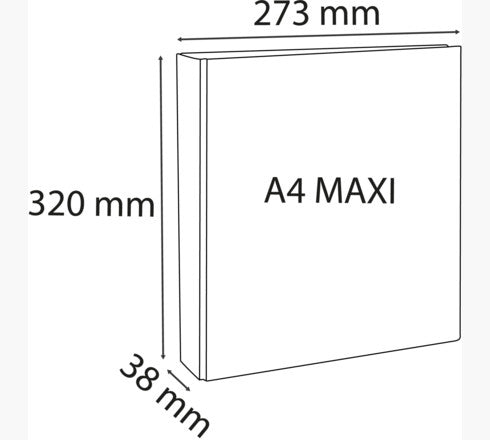 Exacompta Präsentationsringbuch – 4-Ring Ø 38 mm – für A4 – weiss