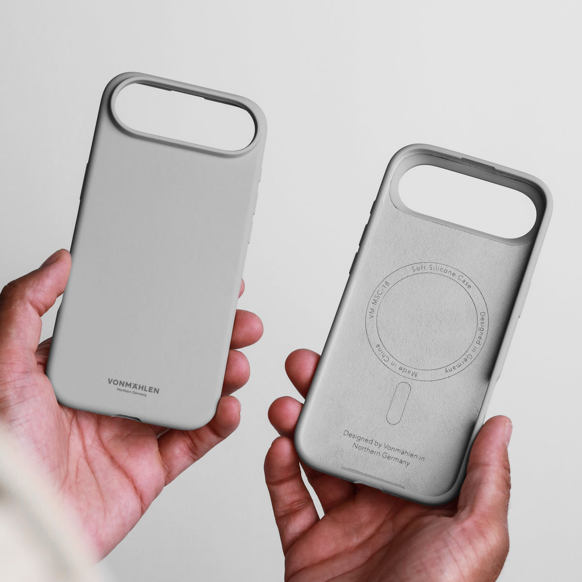 Vonmählen Backcover – für Apple iPhone 17 Air – hellgrau – Silikon – MagSafe-kompatibel