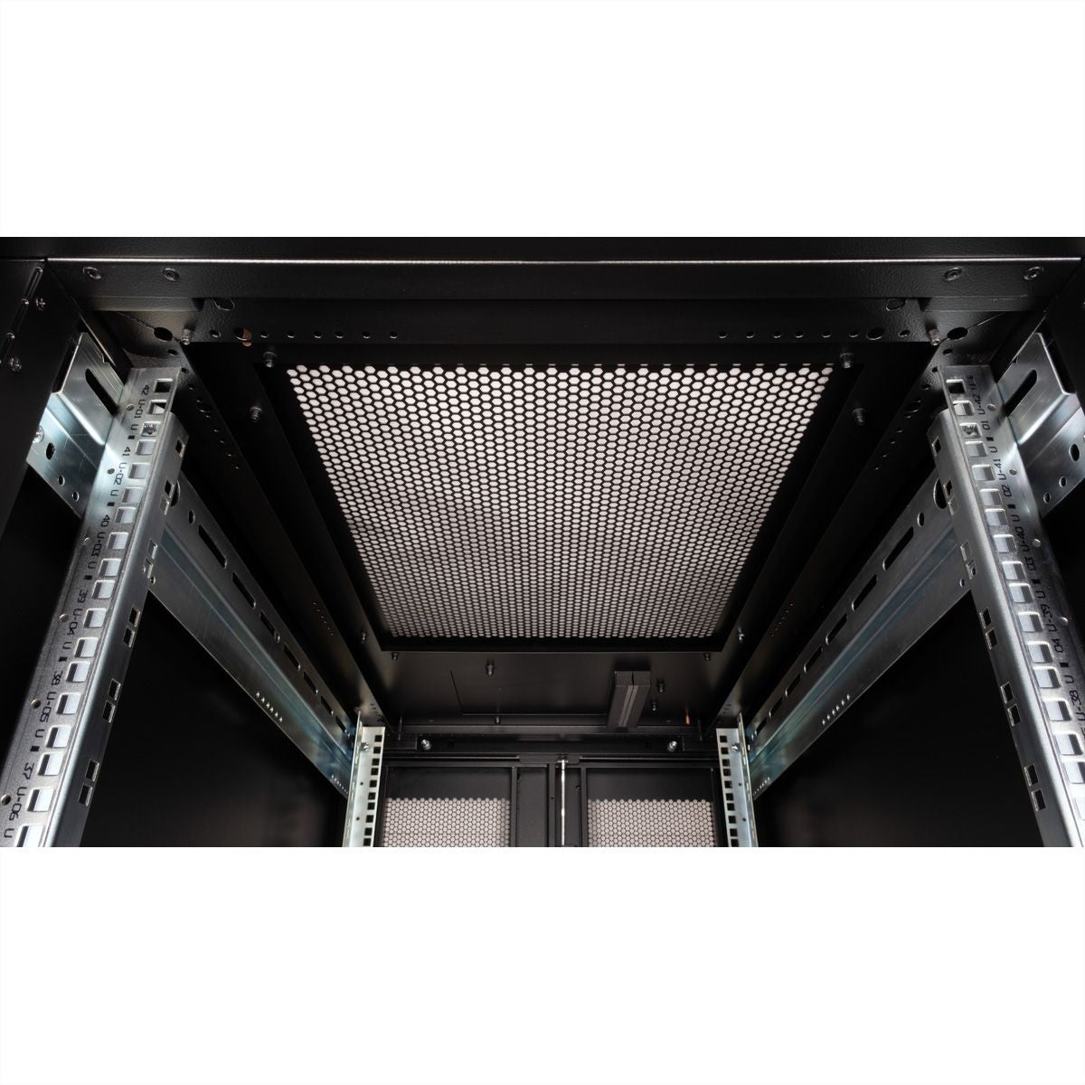 ROLINE Pro – 19" Netzwerkschrank 42U, IP20, abschliessbar, 600 × 1000 × 1970 mm, schwarz, Stahl