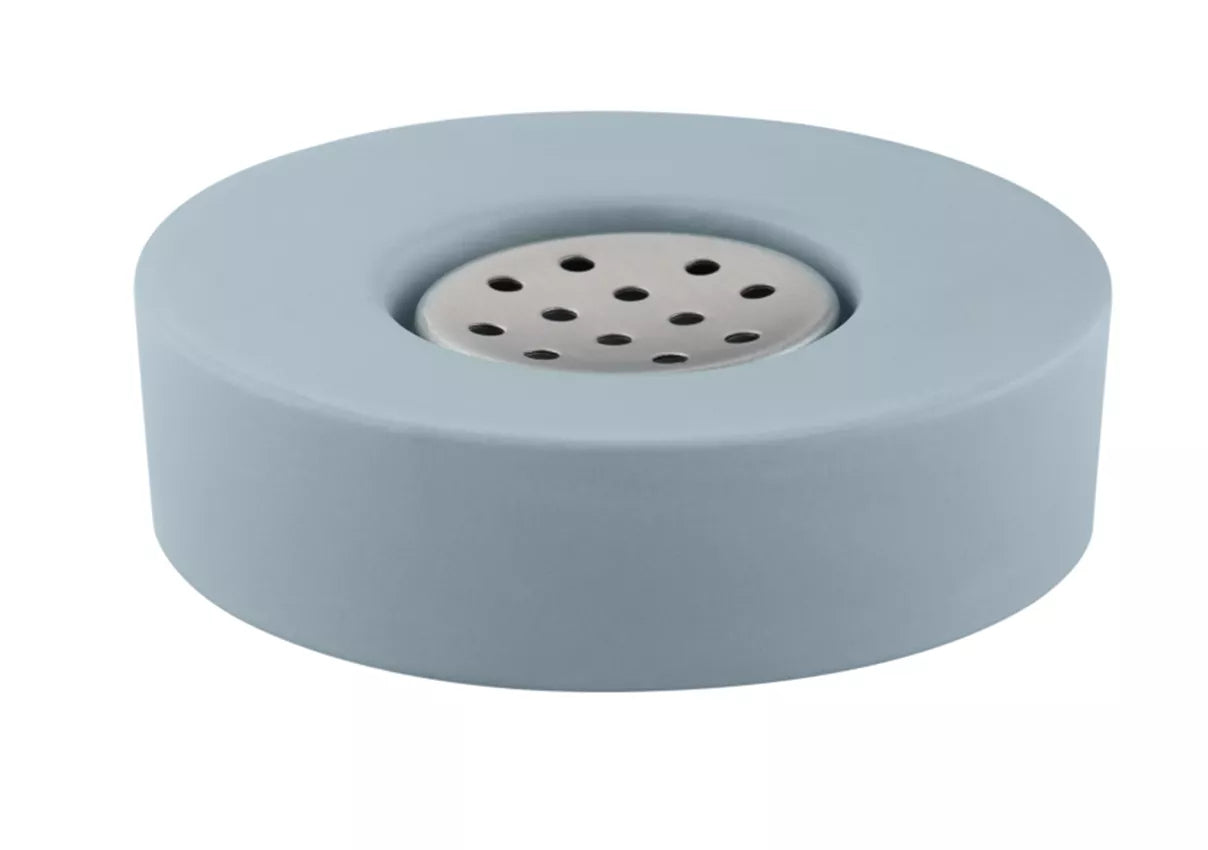 Diaqua Seifenschale Zylo – Keramik, Ø12,5×4,2 cm, Blau