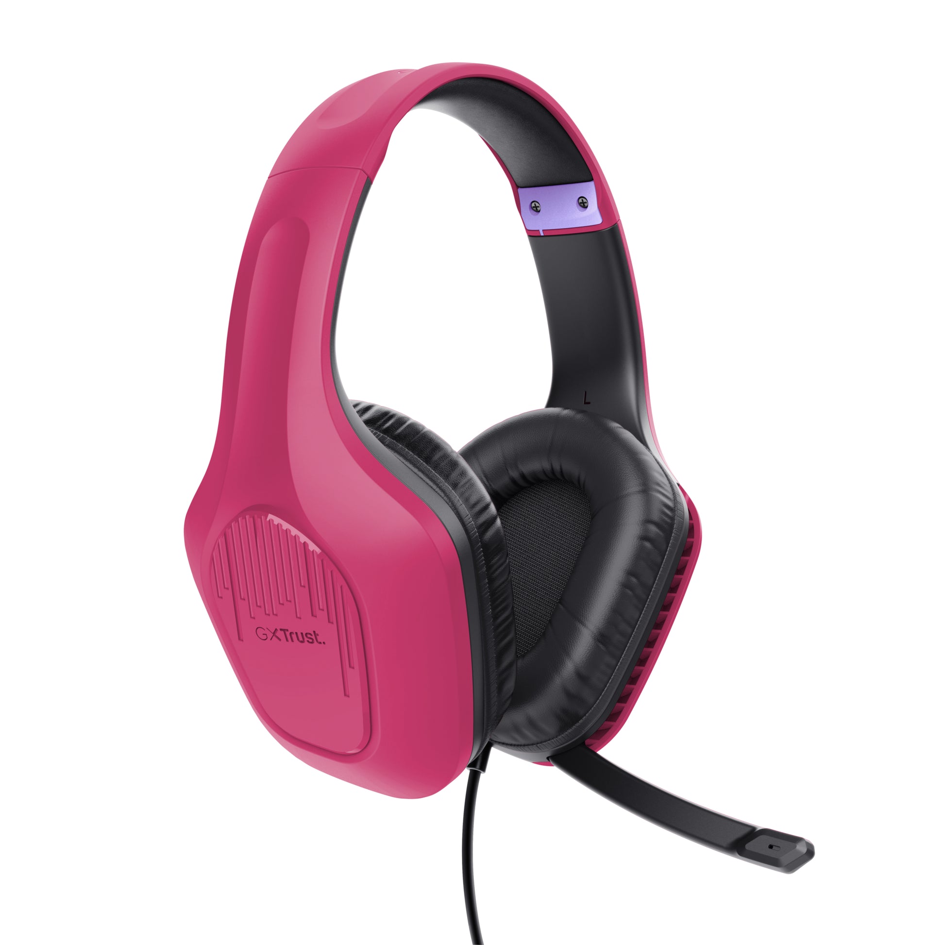 Trust GXT415 Zirox Gaming-Headset – Over-Ear, Stereo, Kabelgebunden, 3,5 mm Klinke, Rosa