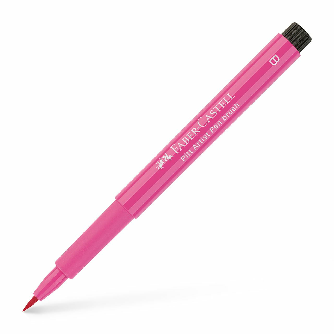 Faber-Castell Pitt Artist Pen Pinselstift – 2,5 mm, pigmentiert, wasserfest, pink