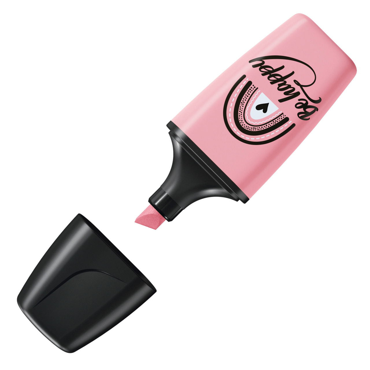 STABILO BOSS Textmarker Mini Set 3 Farben Pastell – Keilspitze, 2–5 mm