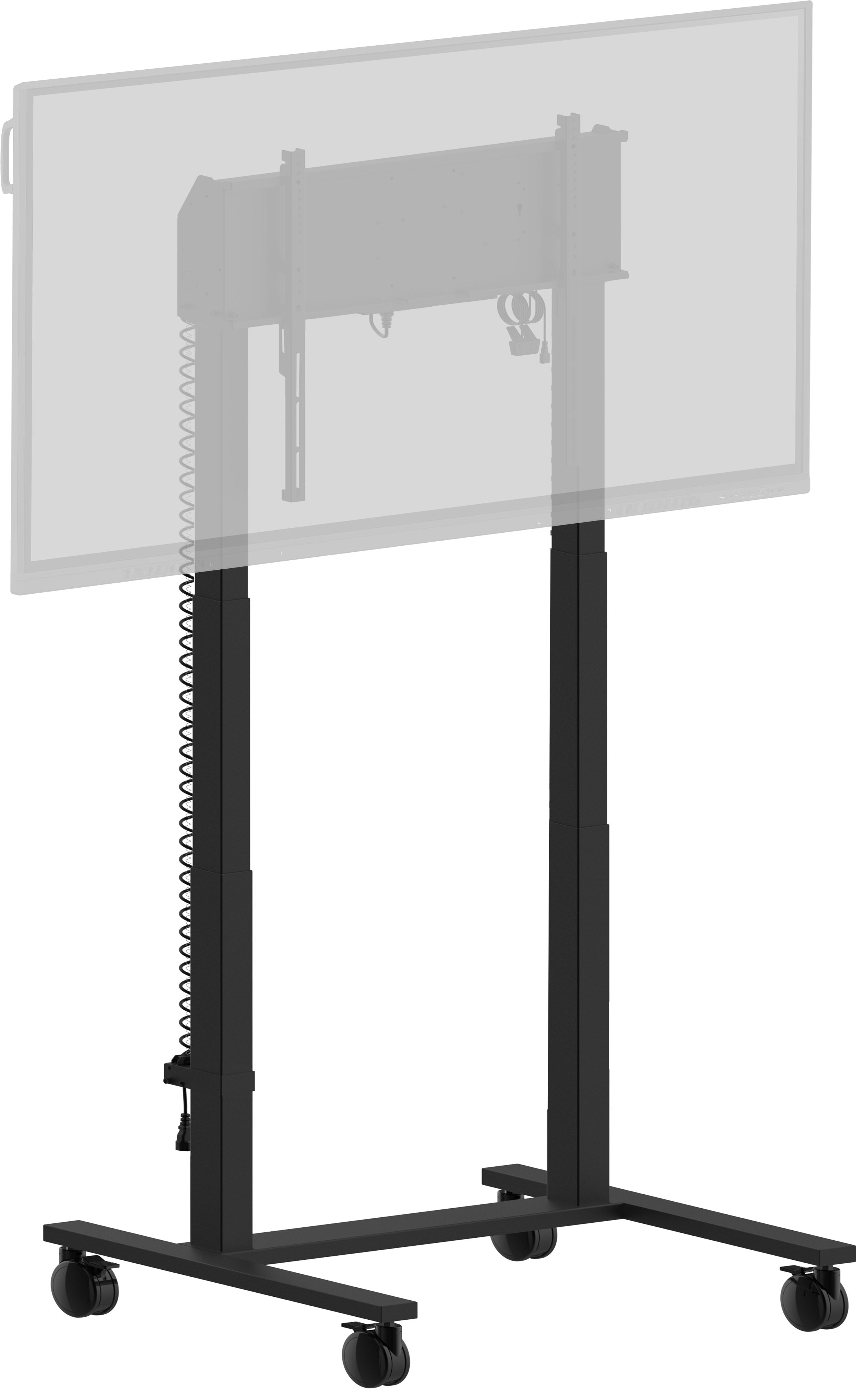 iiyama MD-CAR2031-B1 – Boden-Prospekthalter, für VESA 800 × 600 mm, schwarz, elektrisch höhenverstellbar