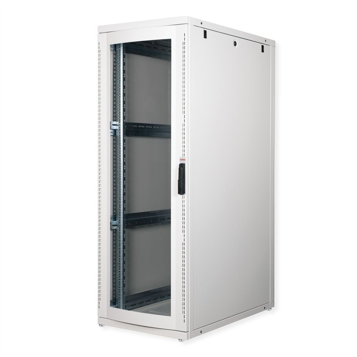ROLINE Pro – 19" Netzwerkschrank 36U, IP20, abschliessbar, 600 × 1000 × 1705 mm, lichtgrau, Stahl