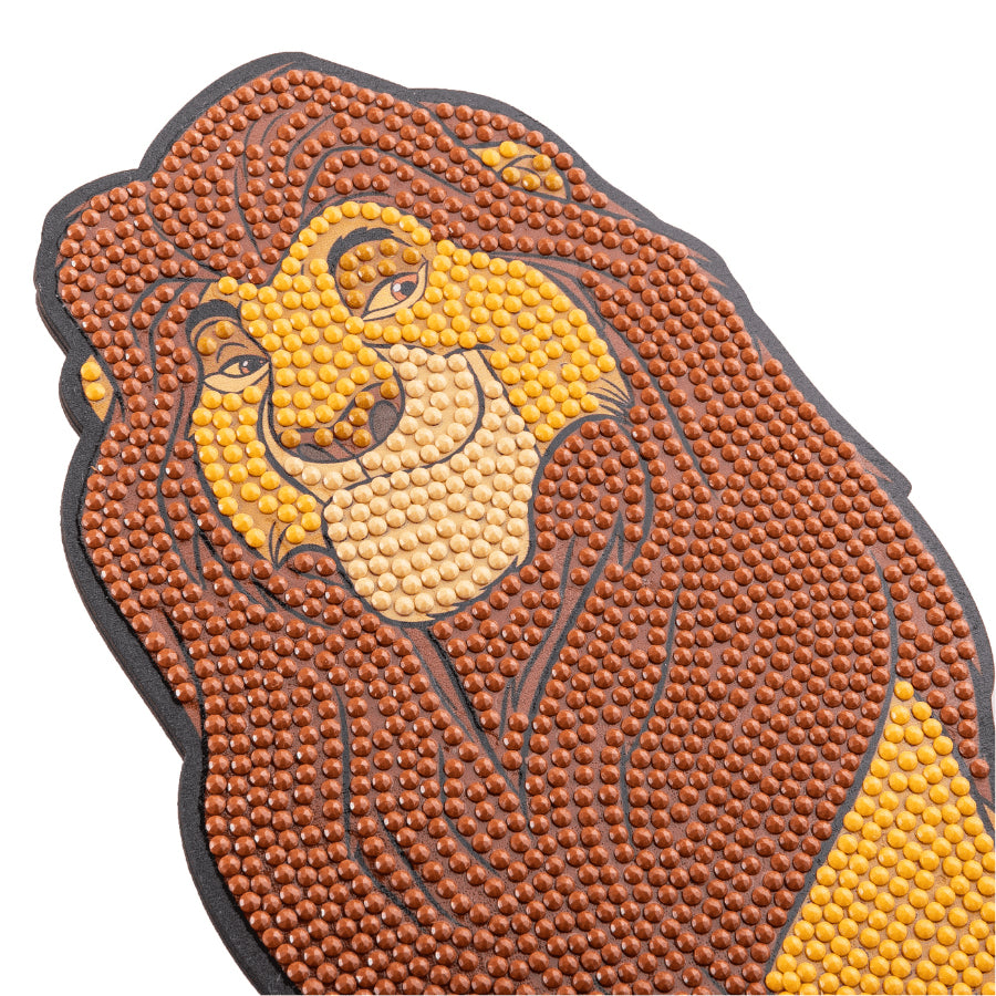 CRAFT Buddy Crystal Art XL Buddy – Bastelset – Mufasa – 25 cm – ab 6 Jahren