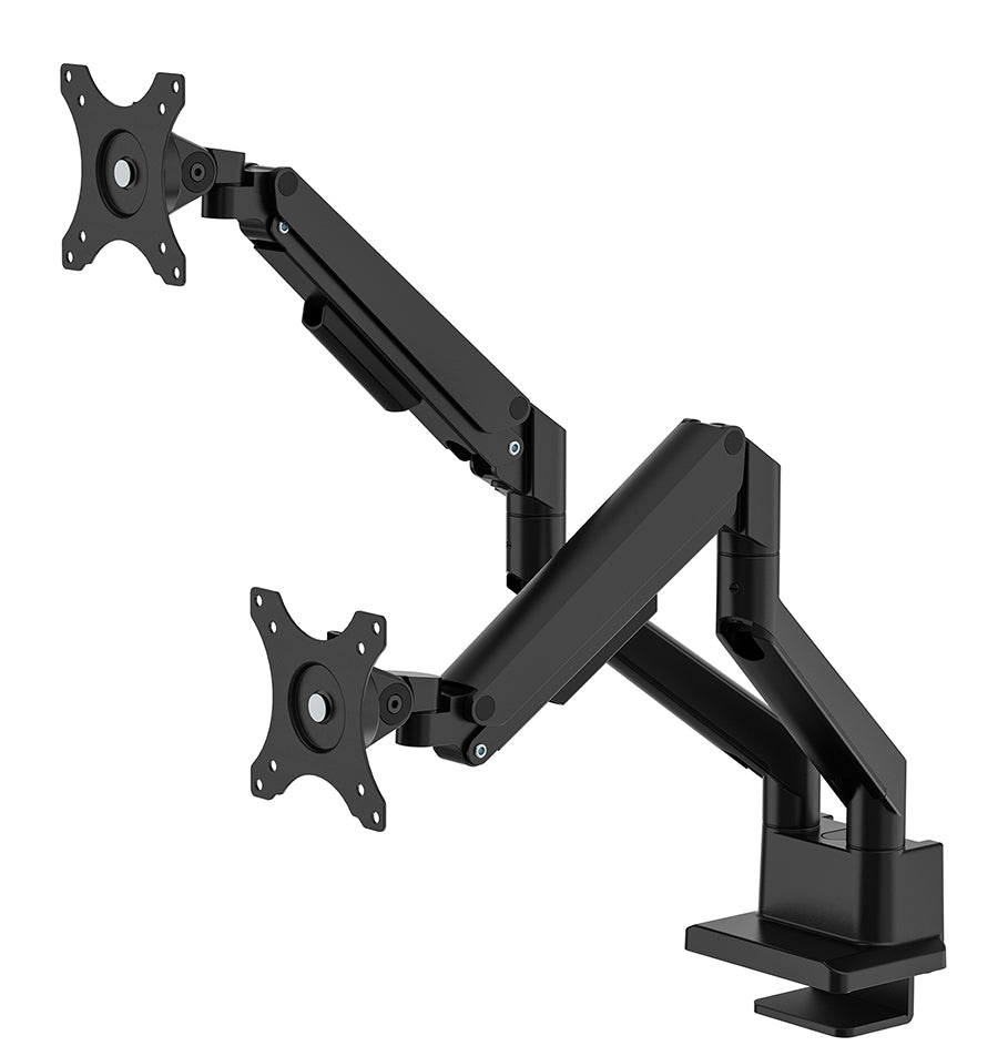 Neomounts Ds70-250Bl2 – Monitorarm, Dual, bis 32", VESA 75 × 75/100 × 100 mm, 9 kg, schwarz