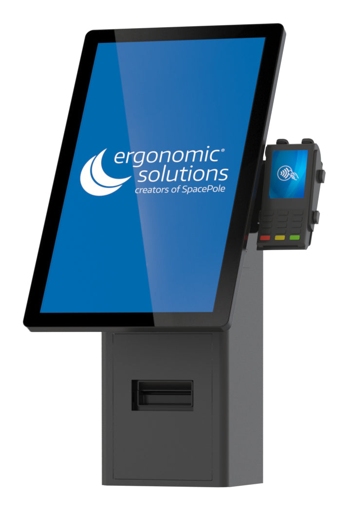Ergonomic Solutions SpacePole SPK402-32 – POS-Halterung, VESA 75/100, für Star mC-Print3, Epson TM-M30 und andere