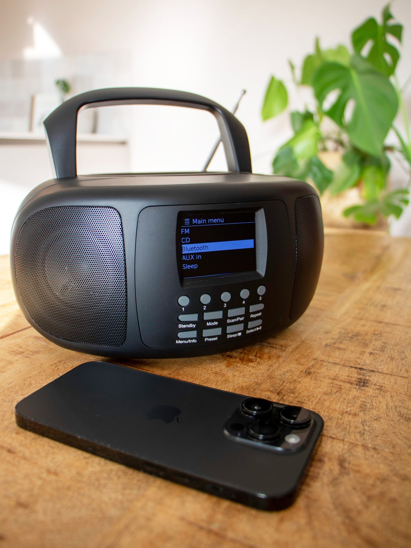 Lenco SCD-6000BK – Internetradio, DAB+/UKW, CD, Bluetooth – Schwarz