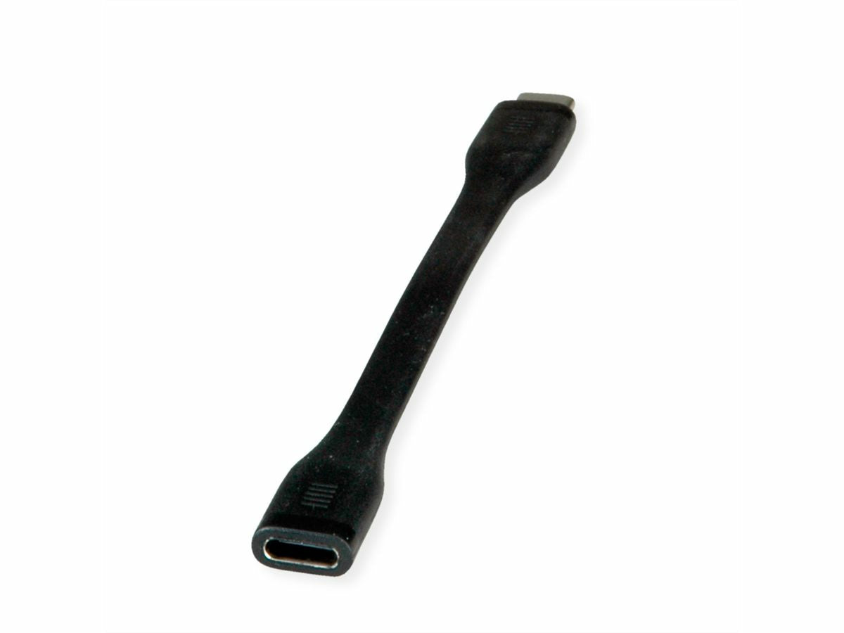ROLINE USB-C Verlängerungskabel (Stecker auf Buchse) – USB4 40 Gbit/s – 0,12 m – PD 100 W – für MacBook