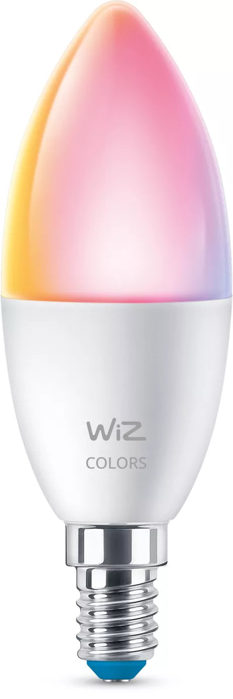 WiZ Smart-Leuchtmittel B35 – E14 C37, 470 lm, 4,9 W, 2200–6500 K, dimmbar, WiFi, für WiZ, weiss