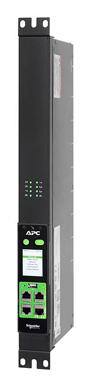 APC Rack-PDU – Geschaltet, 1-ph, Senkrecht 1U, 16 A 230 V, 8×C13, C20 Eingang