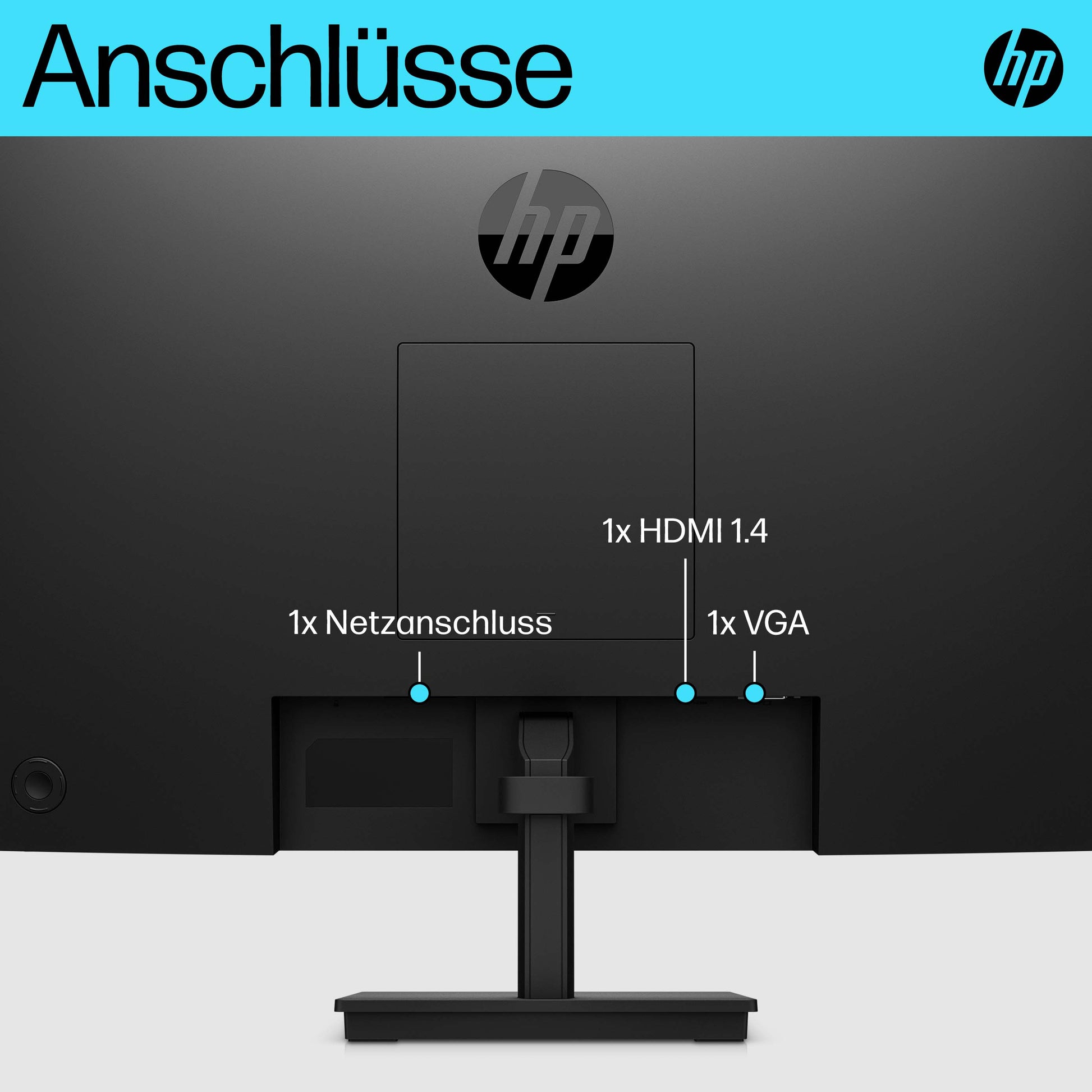 HP P24v G5 – Monitor, 23,8" 1920 × 1080 (Full HD), Schwarz