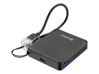 Sandberg Nano Powerbank 5'000 mAh – 20 W PD, 2× USB-C, schwarz