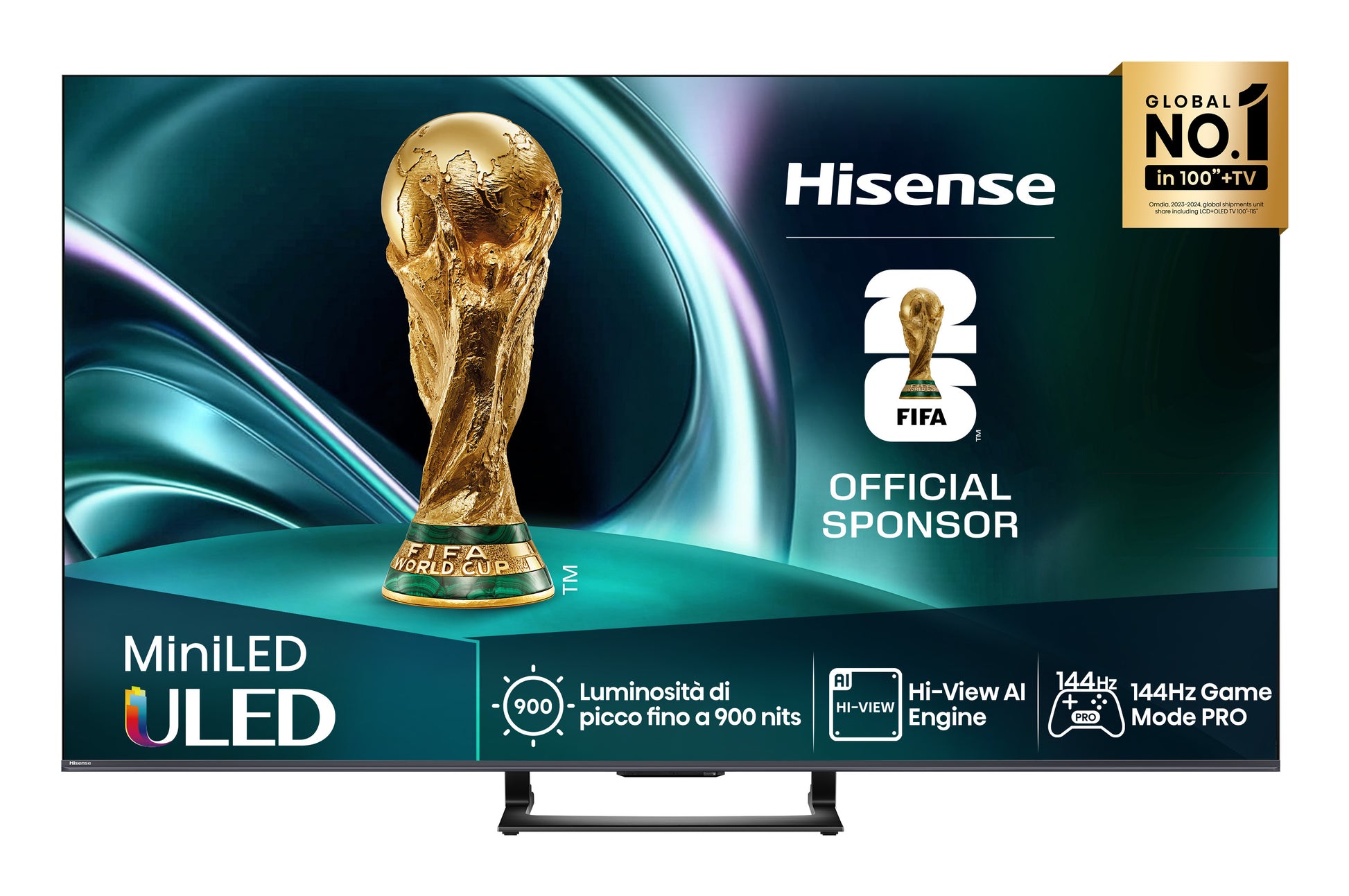 Hisense 65U7Q – 65" Fernseher – 4K UHD – Mini-LED – VIDAA U9 – 144 Hz – 500 cd/m² – Dolby Vision, HDR10+