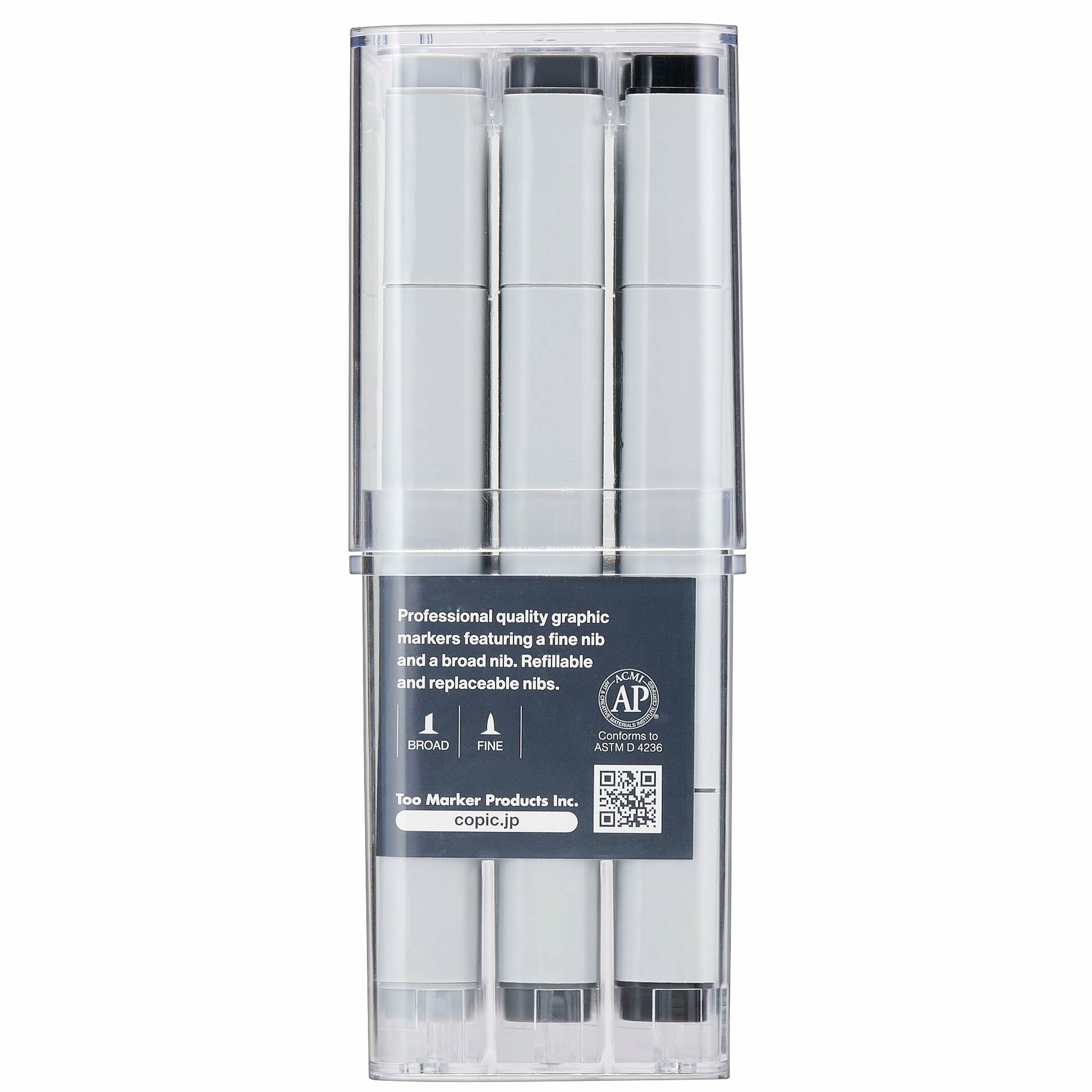 Copic Permanentmarker – Grau, 12er Set