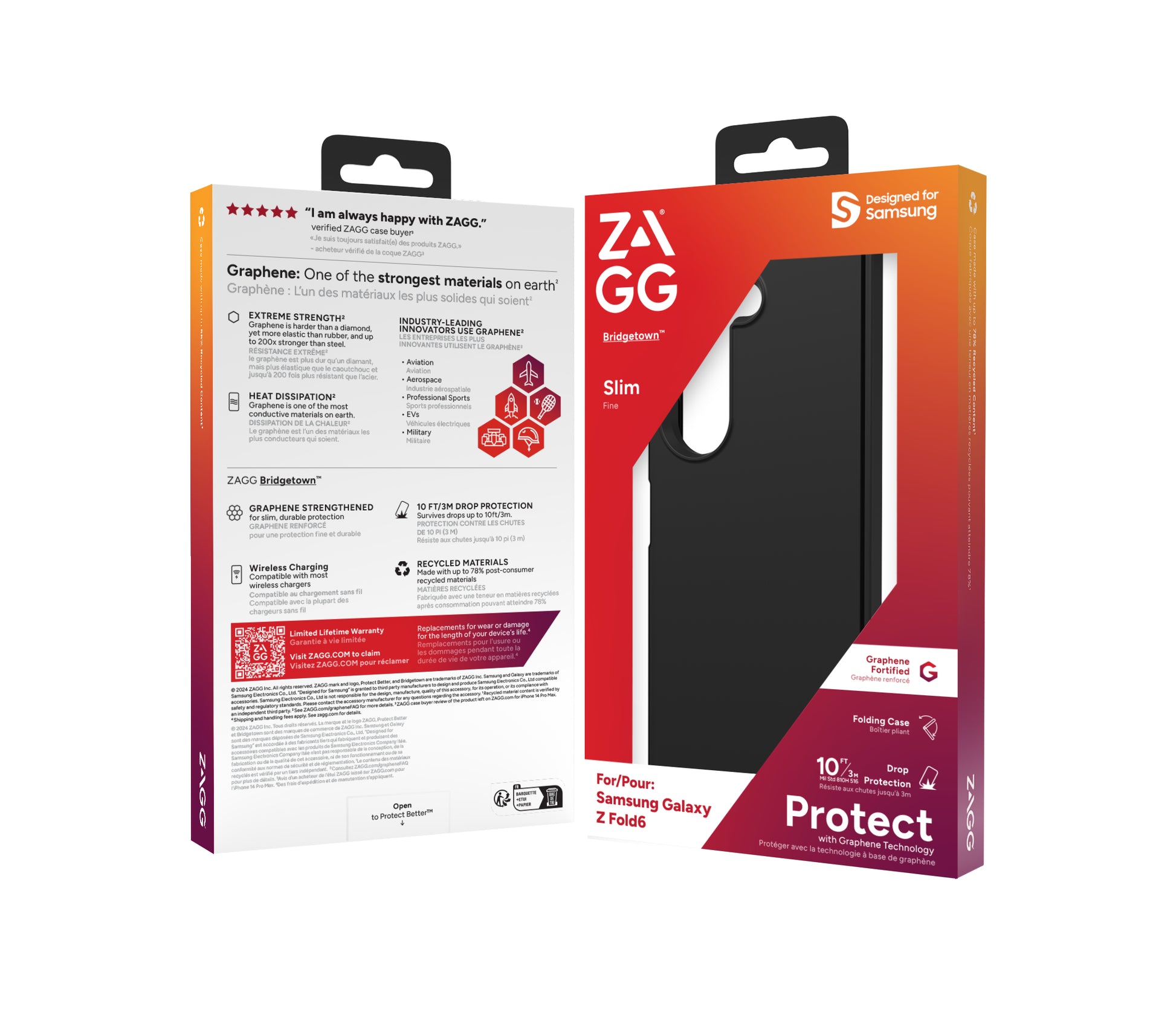 ZAGG Backcover Bridgetown – für Samsung Galaxy Z Fold6 – schwarz