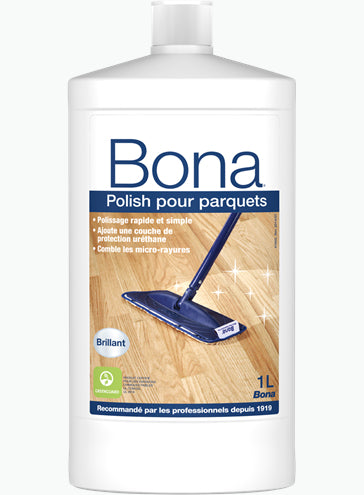 Bona Parkett Polish Bodenreiniger für Parkett – glänzend, Flüssigkeit – 1 l