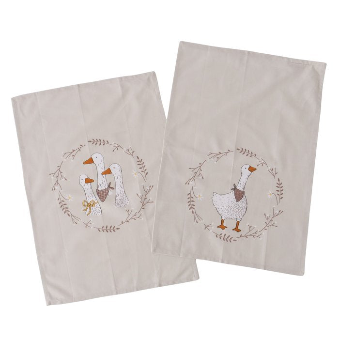 Boltze Küchentücher Goosie – assortiert – 50 × 70 cm – Baumwolle – 2er-Set