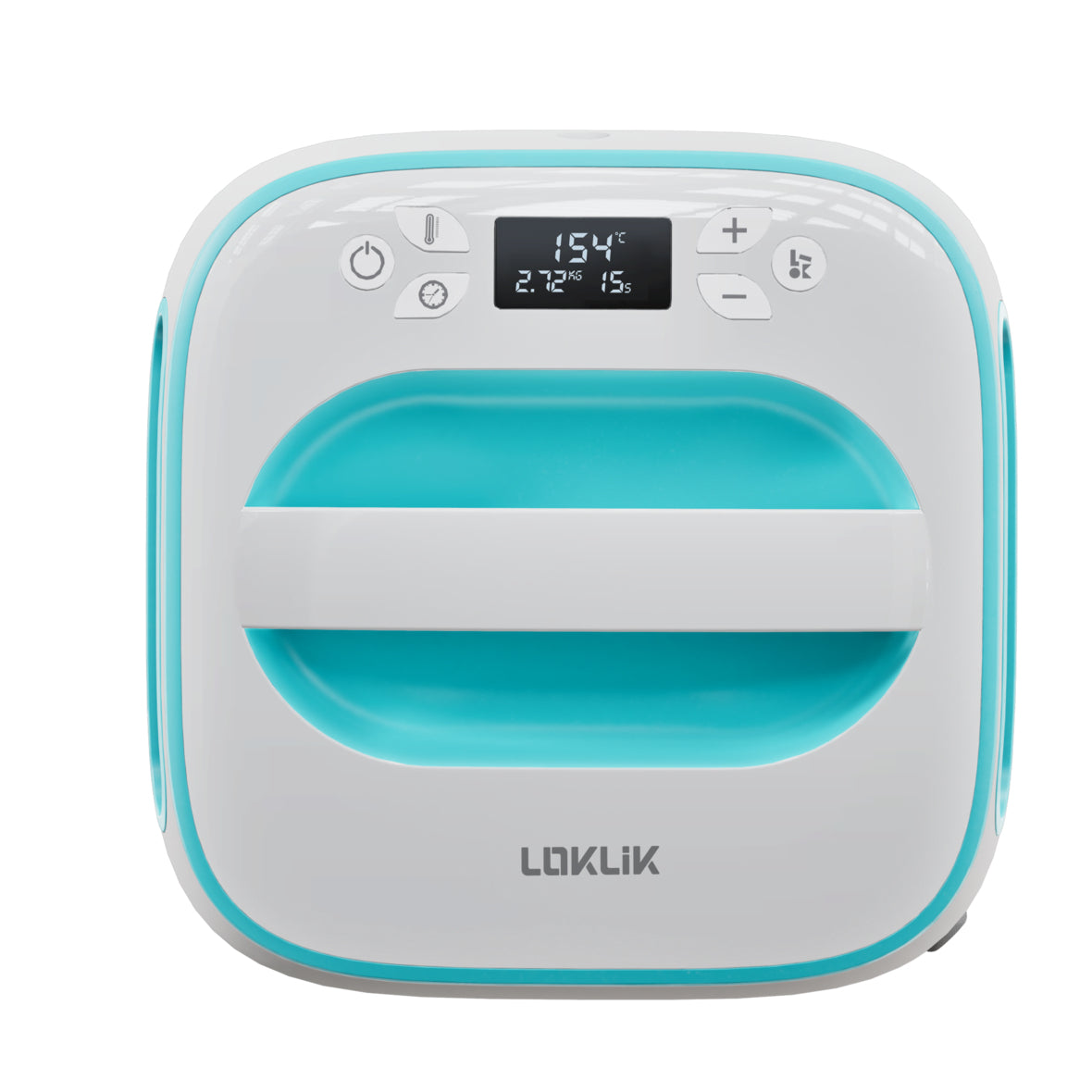 LOKLiK Stanz-/Prägemaschine Easy – 25,5 × 25,5 cm – Blau/Weiss