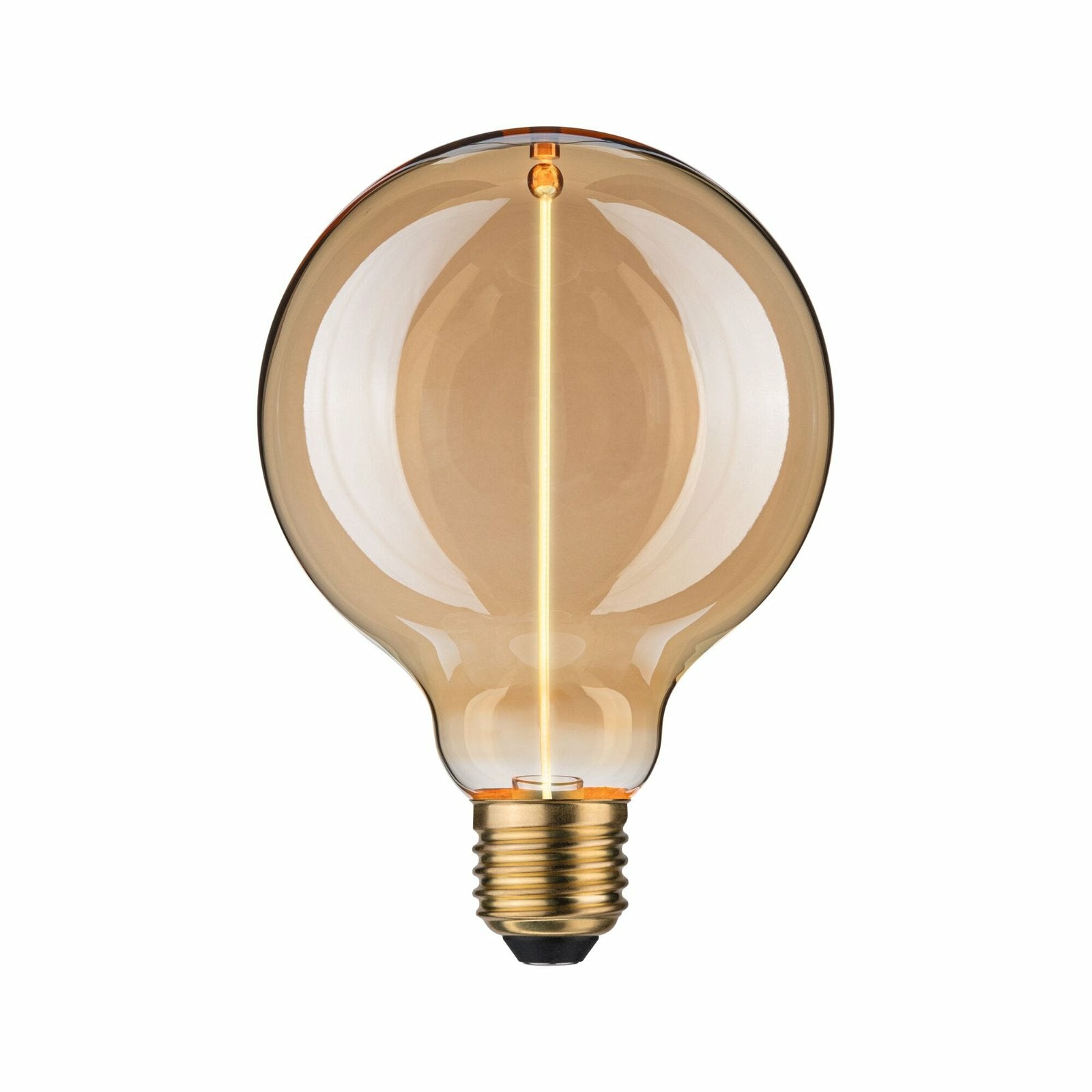 Paulmann Leuchtmittel E27 Globus – Warmweiss 1800 K, 140 lm, 2,8 W – IP20 – 1 Stk. – Gold, Glas