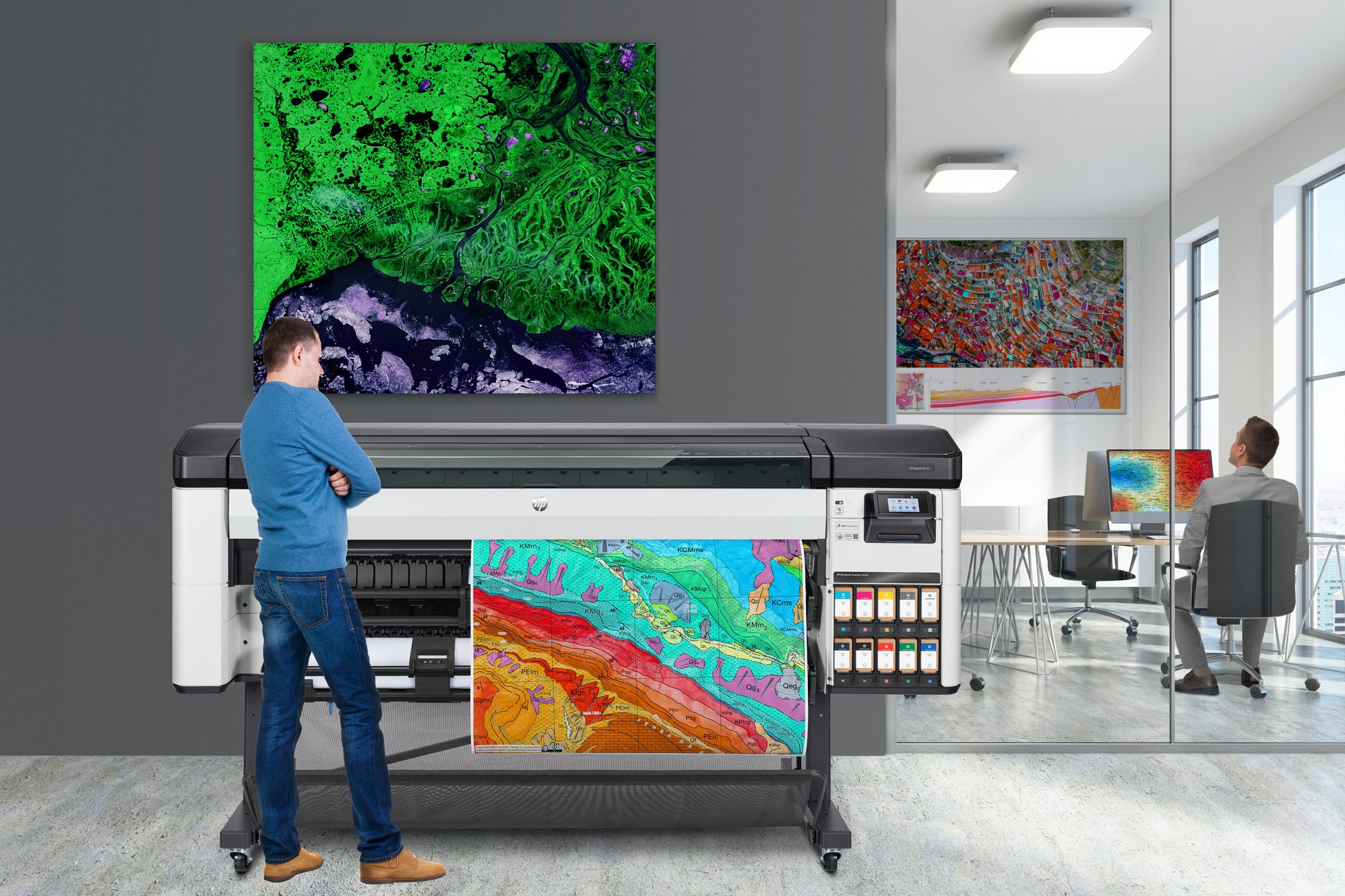 HP DesignJet Z9+ Pro – Grossformat-Plotter, 64" (1'626 mm), LAN