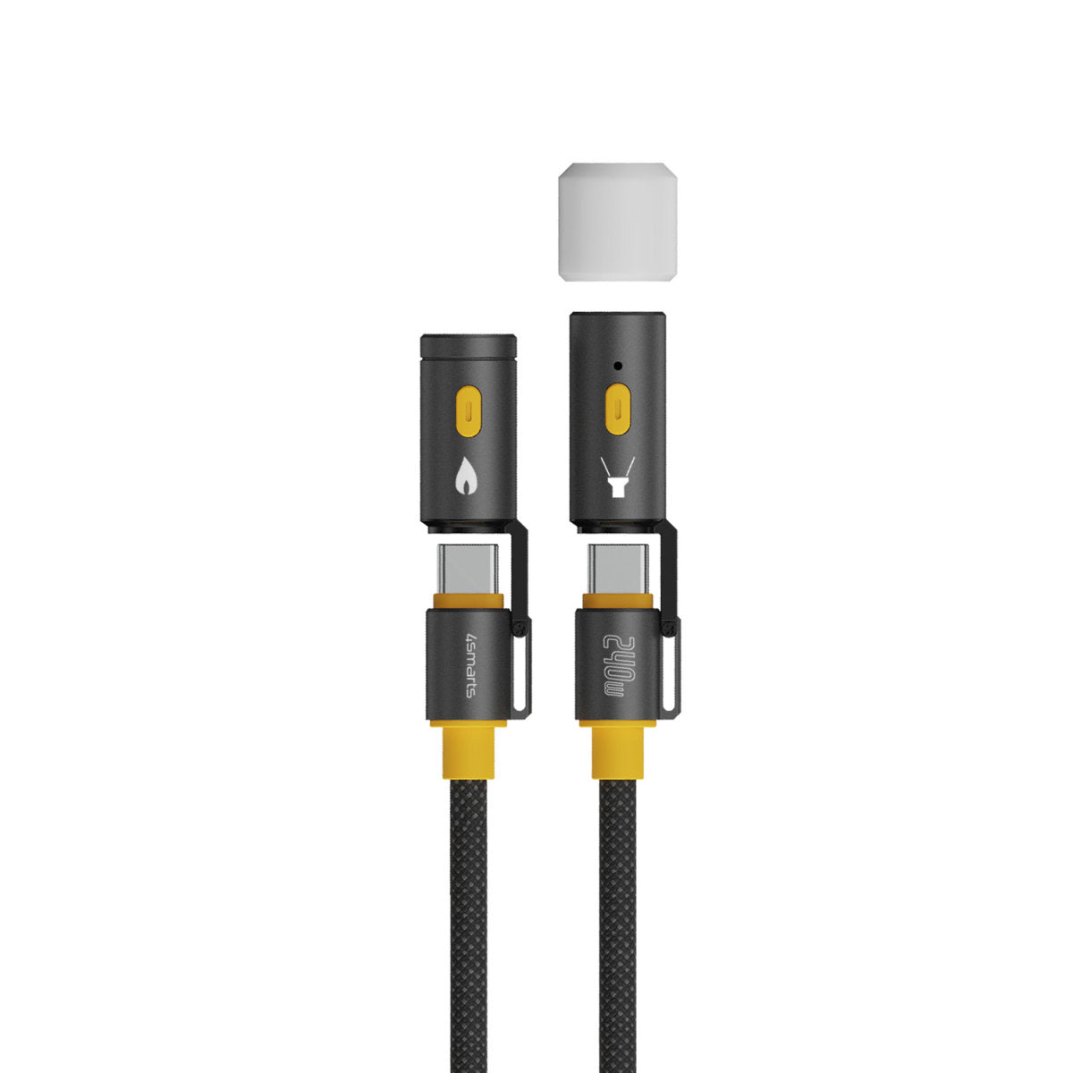 4smarts USB-Kabel, USB-C zu USB-C, 1,5 m, Lade-/Datenkabel, für Laptop, Smartphone, Tablet u. a.