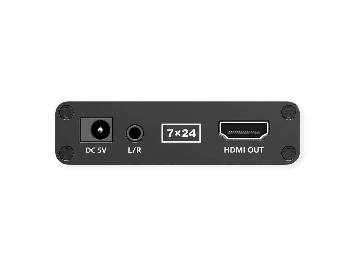 VALUE KVM-Extender-Set – HDMI – 1920 × 1080/60 Hz, USB, Audio – bis 70 m über Cat 6/6a