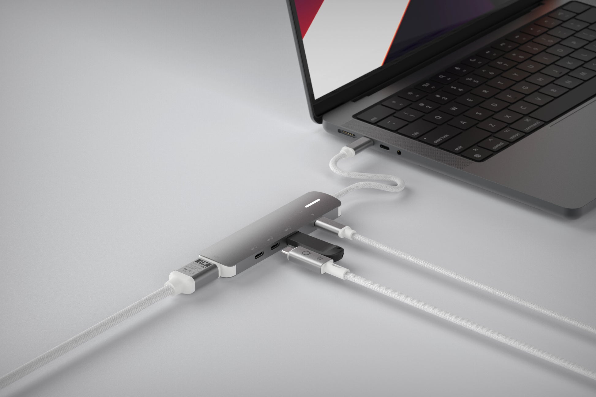 LINQ ProConnect Multiport-Adapter – USB-C, 1× HDMI, 1× USB-A, 3× USB-C, 140 W PD, 2.5GbE