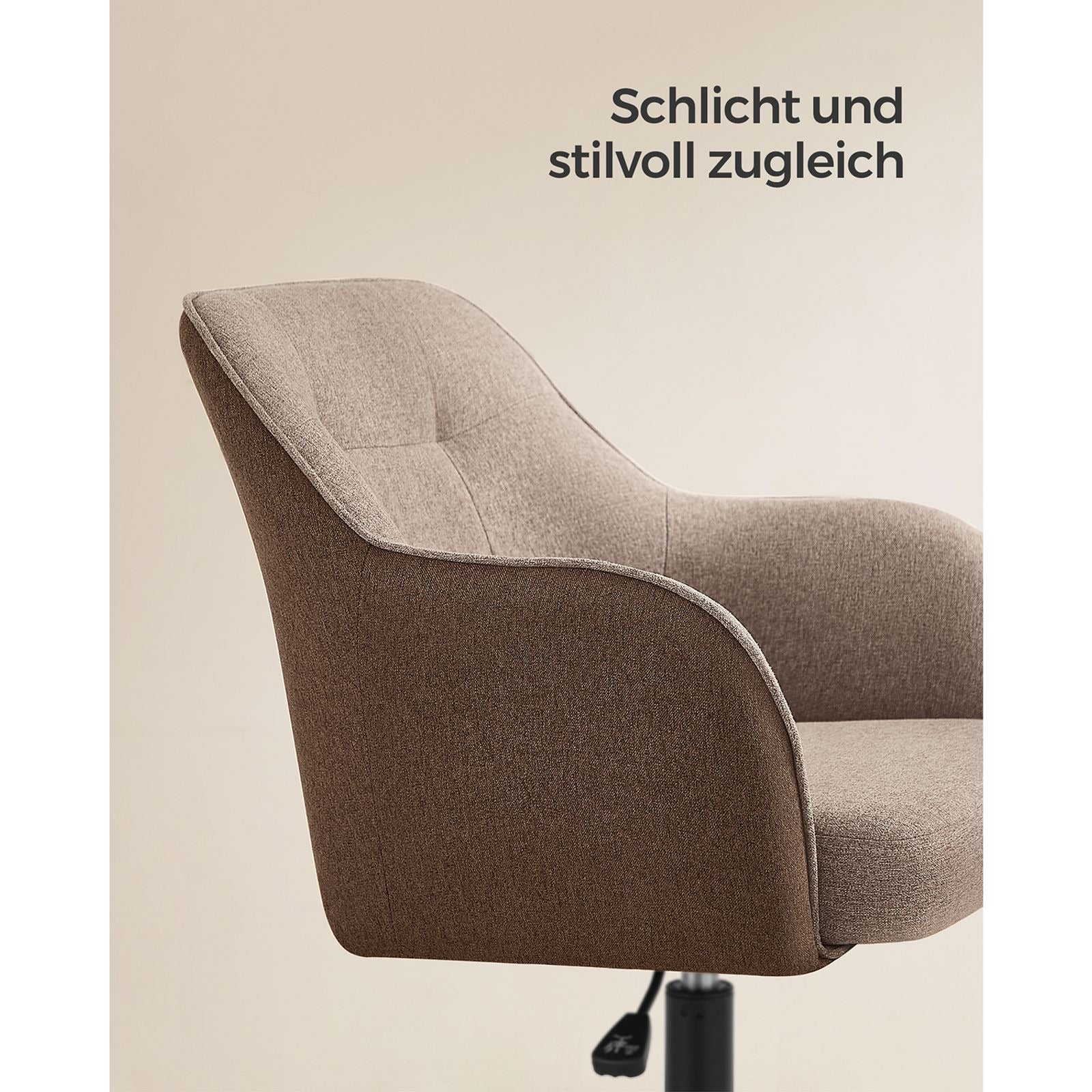 Songmics Bürostuhl – 61×58×86–96 cm, braun