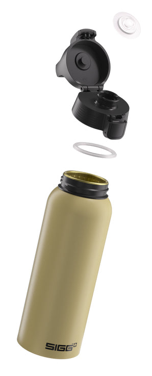 SIGG WBM One Kindertrinkflasche 1 l – BPA-frei, Aluminium, Klappdeckel