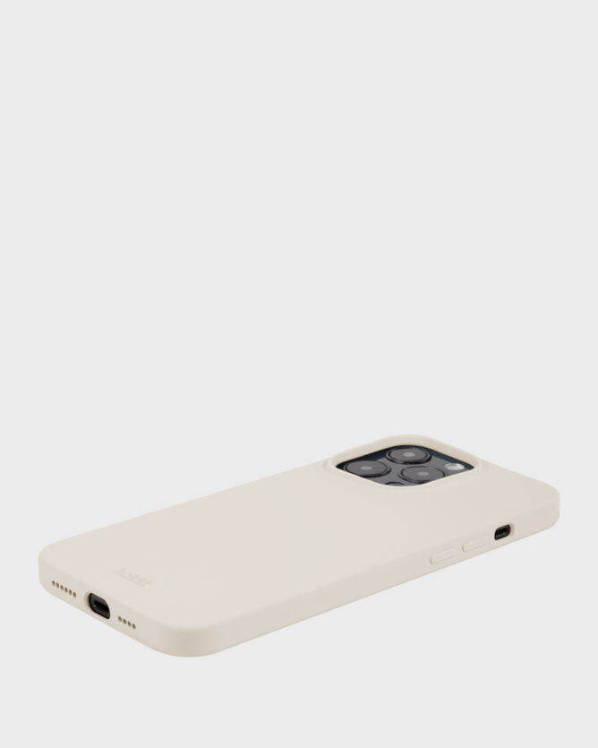 Holdit Silikon Rückcover – für Apple iPhone 15 Pro Max, Silikon, Hellbeige