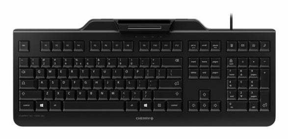 CHERRY KC 1000 SC – Tastatur, kabelgebunden (USB-A), US-Layout (EN) – für Windows & Linux
