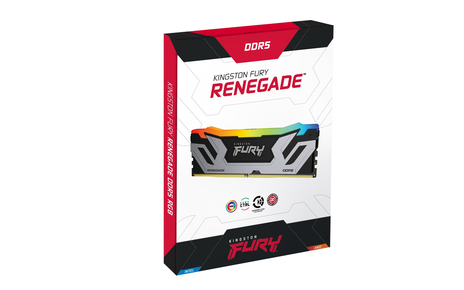 Kingston Technology Kingston FURY Renegade – Arbeitsspeicher – 24 GB DDR5 8400 MT/s, CL40, 288-Pin DIMM, 1,45 V, RGB, XMP 3.0