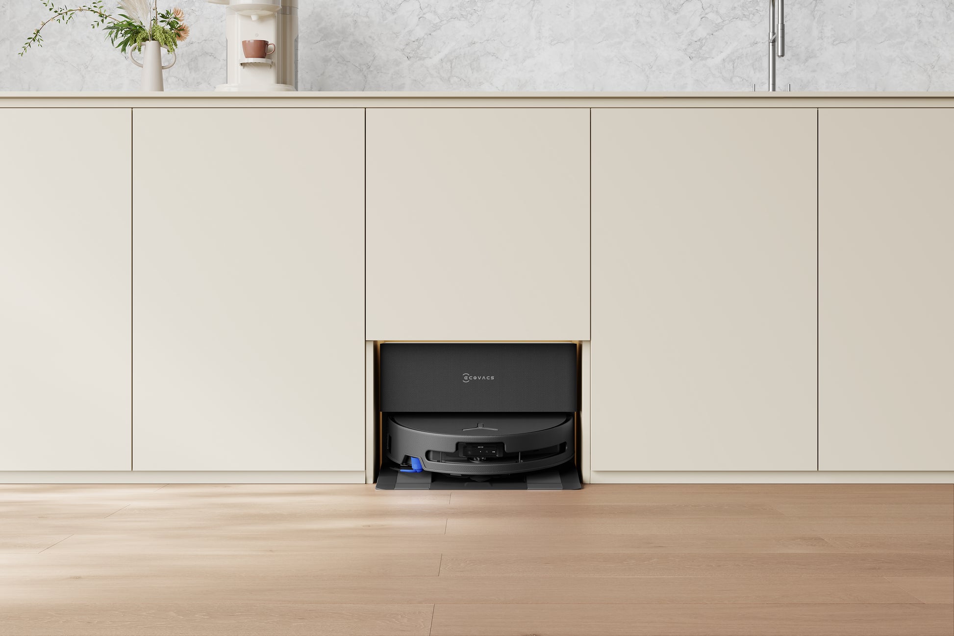 Ecovacs Deebot T90 PRO OMNI Saugroboter mit Absaugstation und Wischfunktion – 30000 Pa, 350 min, Höhe 98 mm
