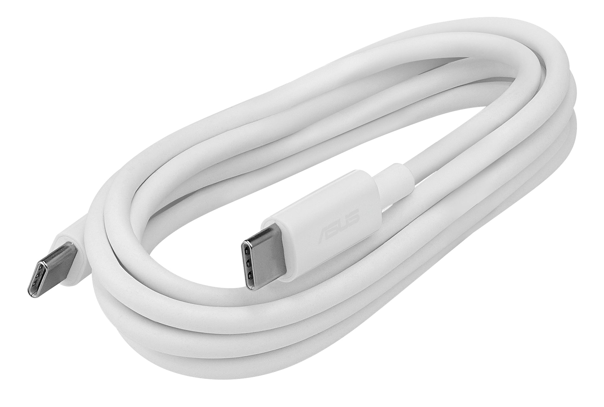 ASUS USB-C auf USB-C Kabel – USB 2.0 (480 Mbit/s) – 1,5 m – PD 100 W – TPE/ABS-Mantel – Weiss
