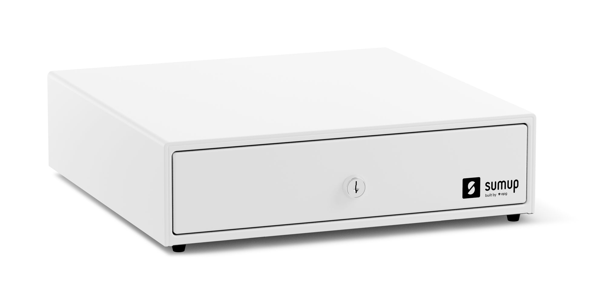 SumUp APG – Kassenschublade, 5 Scheine/8 Münzen, RJ‑11/RJ‑12, 330 × 340 × 100 mm, Weiss, für SumUp POS Lite, Epson
