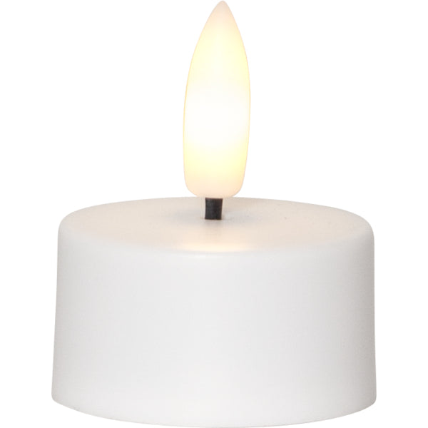 Star Trading LED-Teelicht – Akku, 6er-Pack, IP20, 4 cm – Weiss