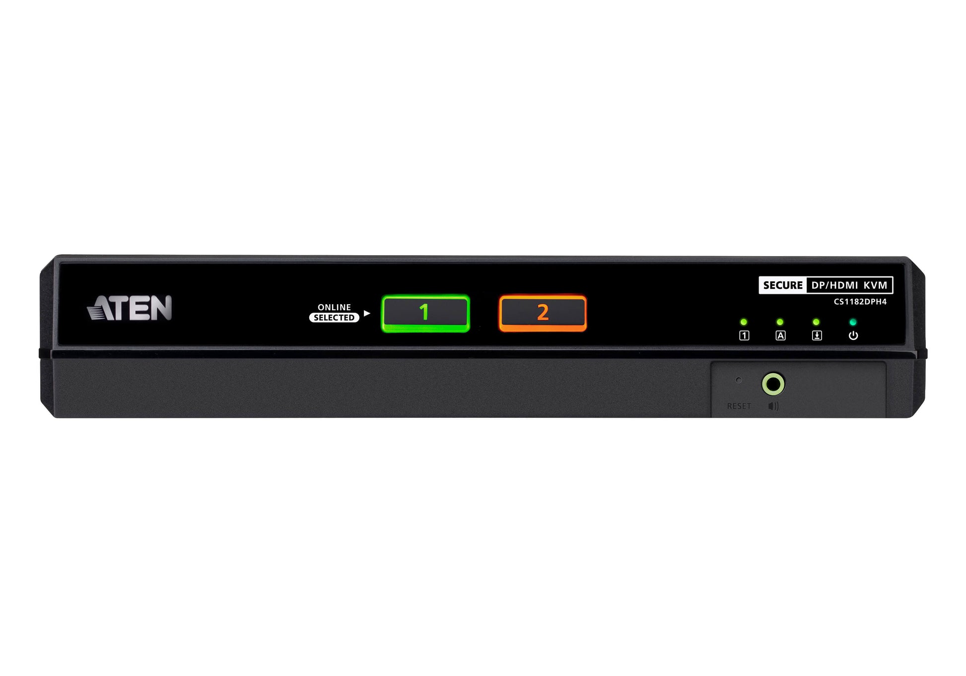 ATEN USB 5K – 2-Port DP/HDMI Sicherer KVM-Switch – 5120 × 2880/60 Hz, USB 2.0 Hub, NIAP/PP v4.0