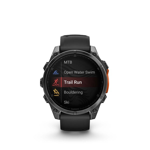 Garmin Fenix 8 – GPS-Smartwatch – 47 mm, 1,4", GPS, WLAN, AMOLED, 100 m, Schwarz, Sportarmband