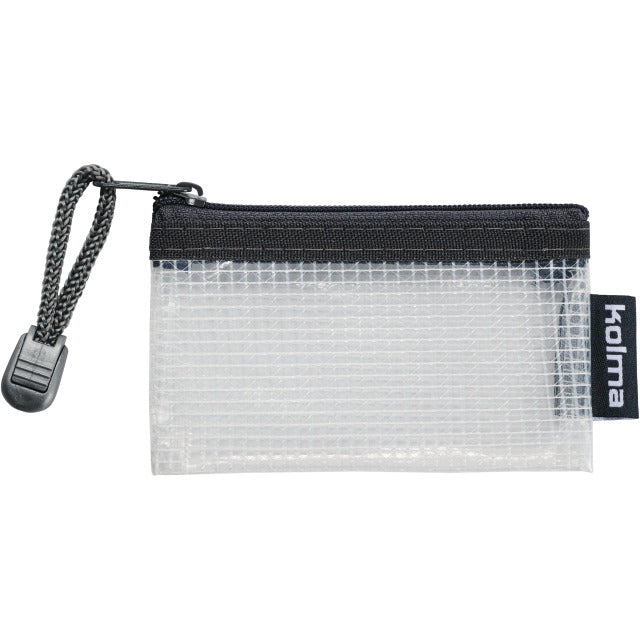 Kolma Reissverschlusstasche Etui – Anthrazit – Kunststoff – 10,5 × 6,5 × 0,4 cm