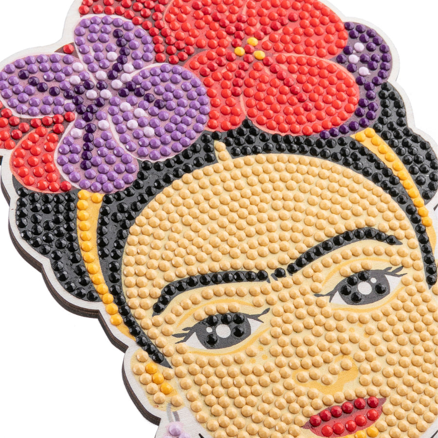 CRAFT Buddy Crystal Art XL Buddy – Diamond-Painting-Set – Frida Kahlo – 20 × 25 cm – ab 6 Jahren