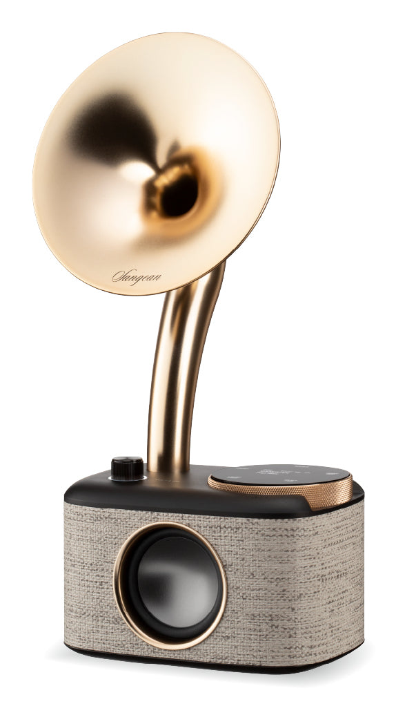 Sangean CP-100D – Tragbares DAB+ Radio, UKW, Bluetooth – Schwarz/Gold