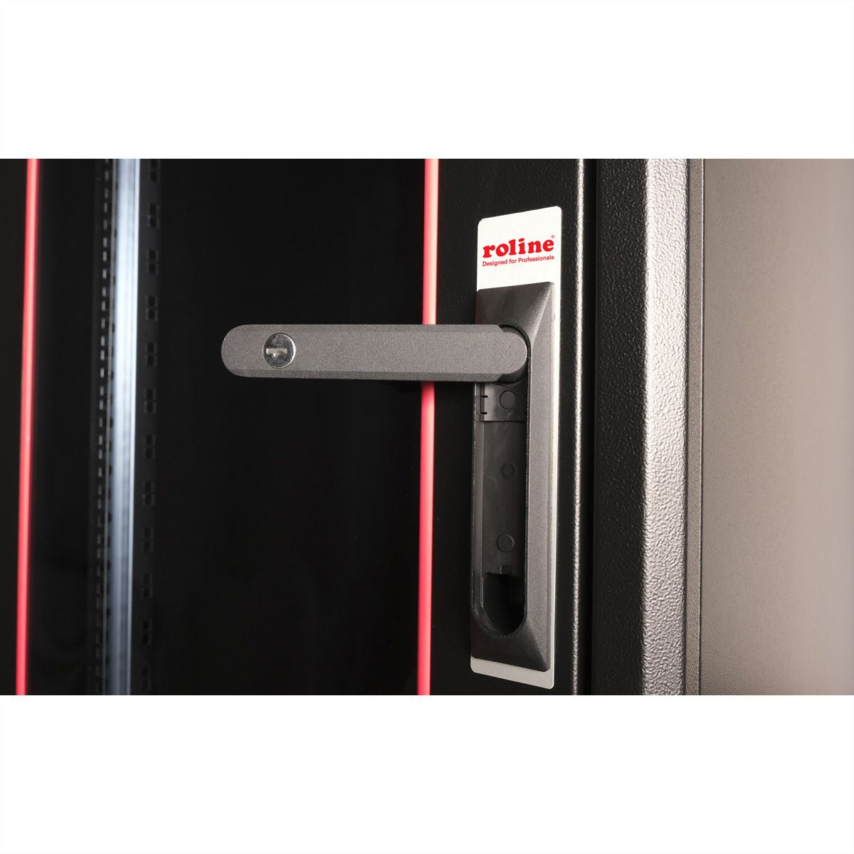 ROLINE Basic – 19" Netzwerkschrank 22U, IP20, abschliessbar, 600 × 800 × 1125 mm, schwarz, Stahl