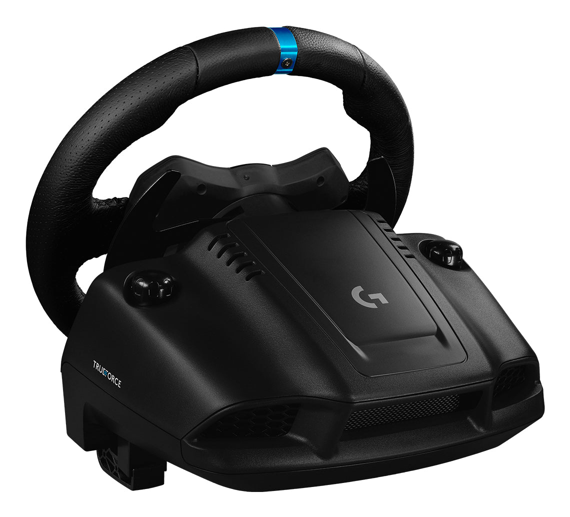 Logitech G G923 – Lenkrad + Pedale – USB (kabelgebunden), Force-Feedback, 900°, Schwarz – für PC, PS4 & PS5