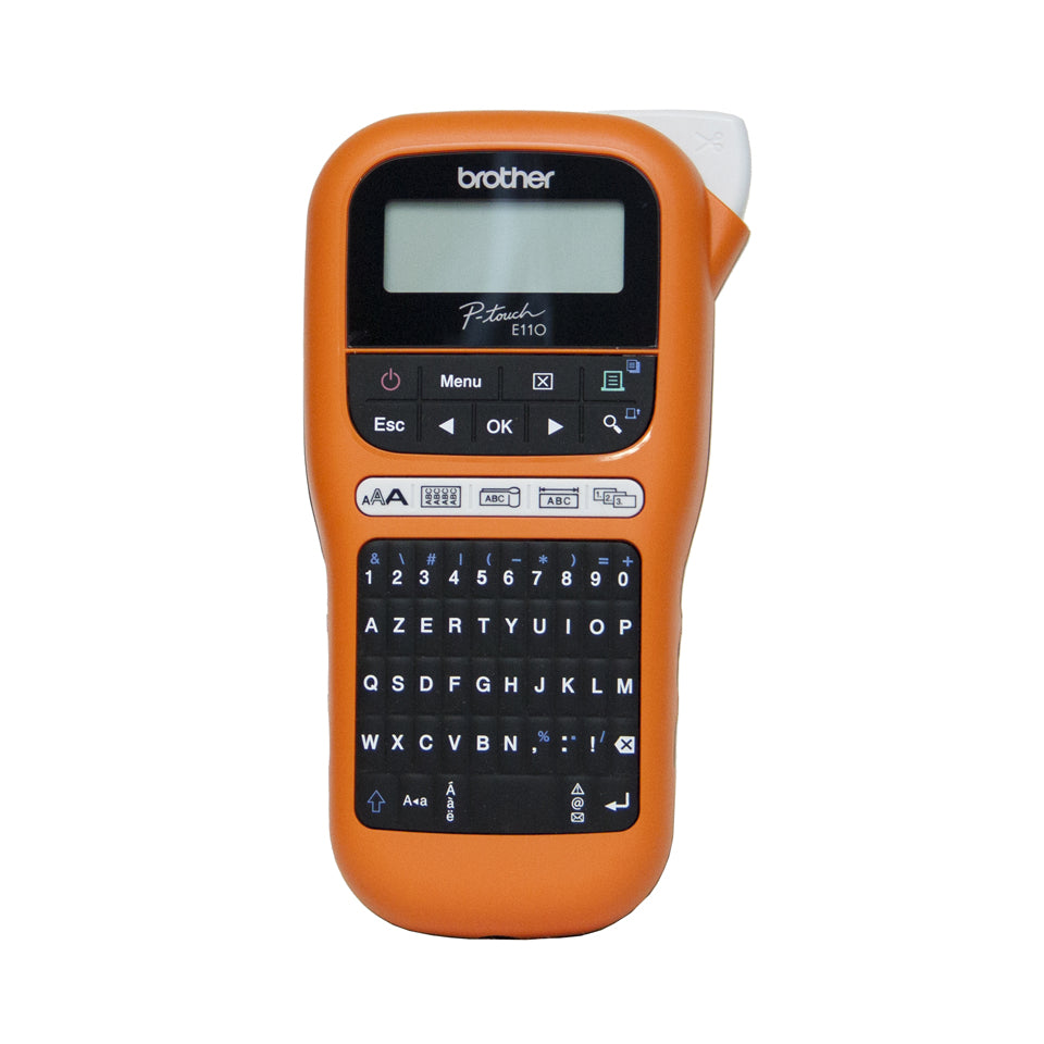 Brother PT-E110 – Beschriftungsgerät, TZe/HSe bis 12 mm, 180×180 dpi, 20 mm/s, Autoabschneider