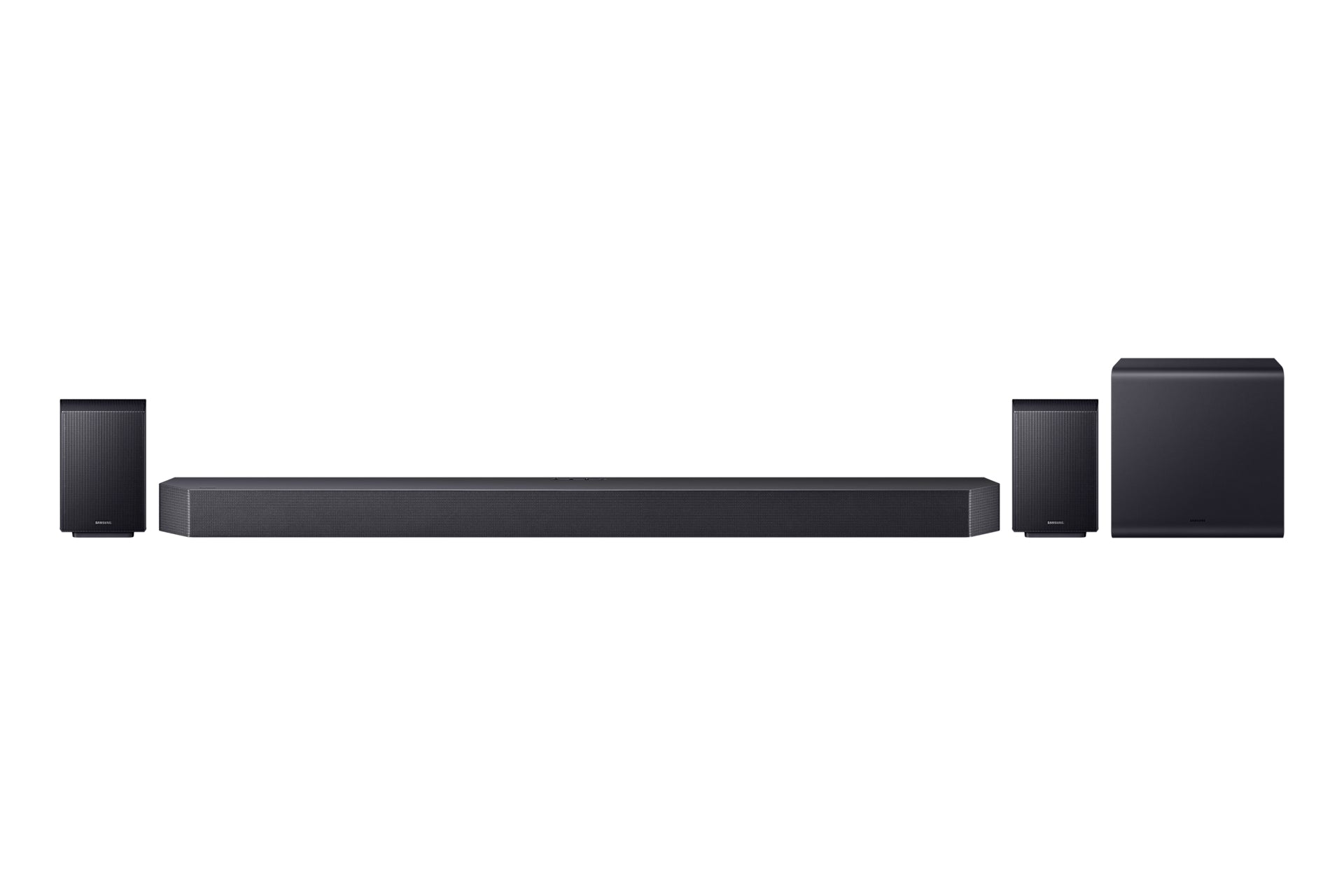 Samsung HW-Q990F – Soundbar mit kabellosem Subwoofer – 11.1.4, 41 W, AirPlay 2 u. a., HDMI eARC, Titan Schwarz